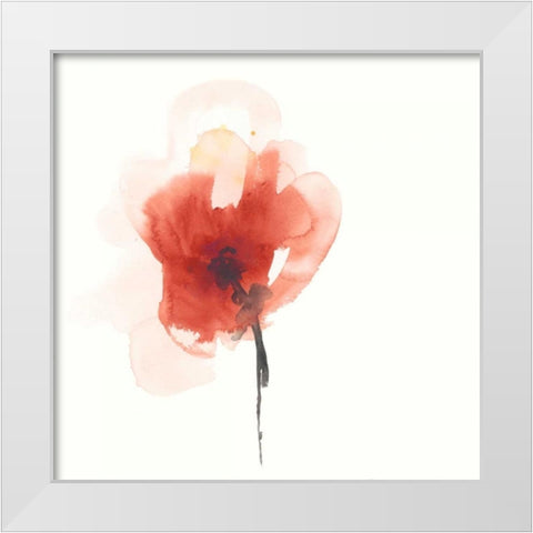 Expressive Blooms IV White Modern Wood Framed Art Print by Vess, June Erica