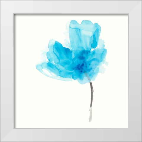 Expressive Blooms V White Modern Wood Framed Art Print by Vess, June Erica