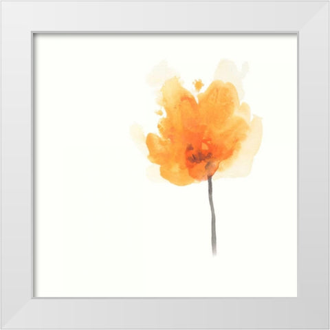 Expressive Blooms IX White Modern Wood Framed Art Print by Vess, June Erica