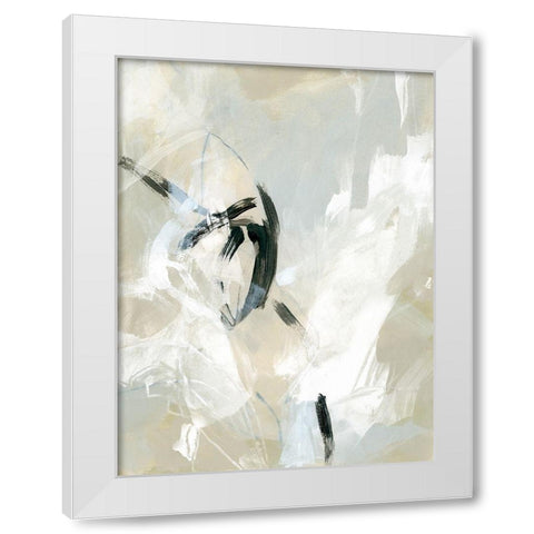Scribble Veil II White Modern Wood Framed Art Print by Vess, June Erica