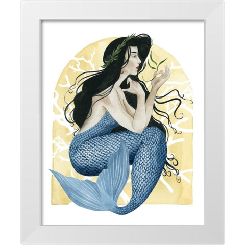 Deco Mermaid IV White Modern Wood Framed Art Print by Popp, Grace