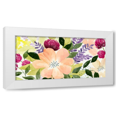 Vivid Blooming I White Modern Wood Framed Art Print by Popp, Grace
