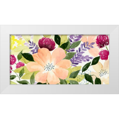 Vivid Blooming I White Modern Wood Framed Art Print by Popp, Grace