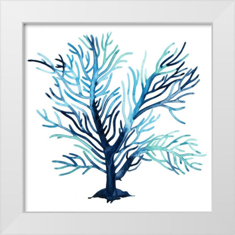 Fan de la Mer V White Modern Wood Framed Art Print by Popp, Grace