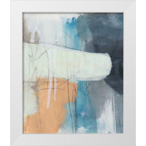 Wax Falls I White Modern Wood Framed Art Print by Goldberger, Jennifer