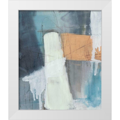 Wax Falls II White Modern Wood Framed Art Print by Goldberger, Jennifer