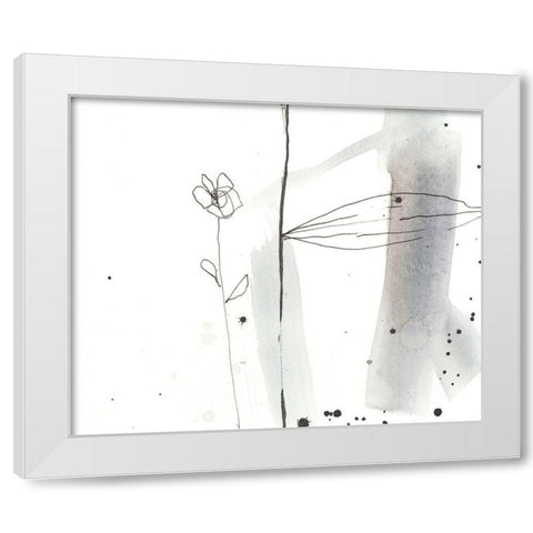 Sketched Garden III White Modern Wood Framed Art Print by Goldberger, Jennifer