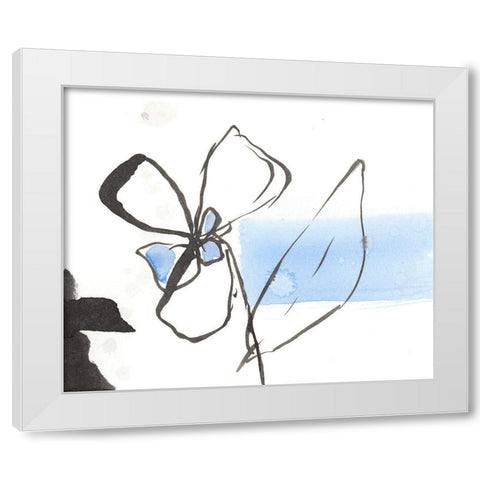 Sketched Garden V White Modern Wood Framed Art Print by Goldberger, Jennifer