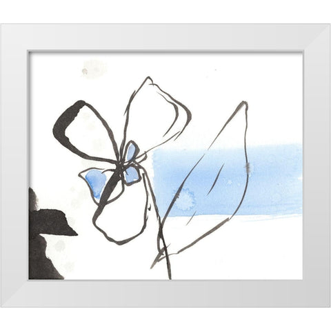 Sketched Garden V White Modern Wood Framed Art Print by Goldberger, Jennifer