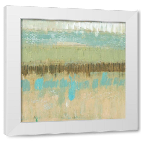 Pastel Textures I White Modern Wood Framed Art Print by Goldberger, Jennifer