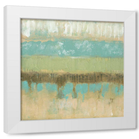 Pastel Textures II White Modern Wood Framed Art Print by Goldberger, Jennifer