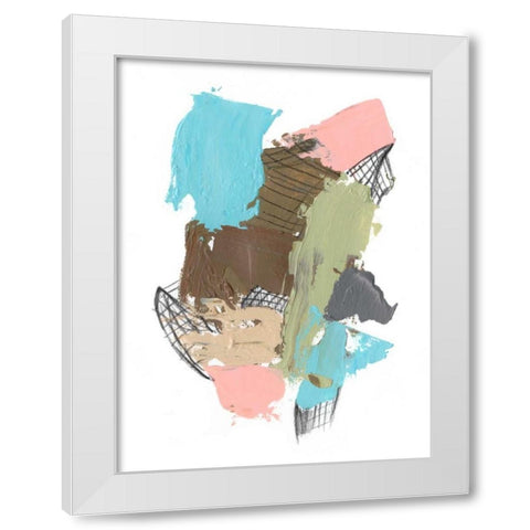 Paint Web I White Modern Wood Framed Art Print by Goldberger, Jennifer