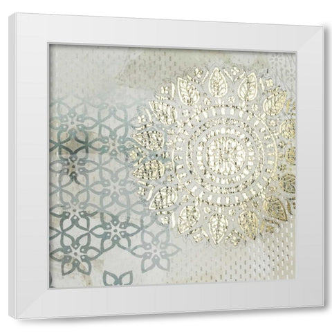 Tapestry Melange I White Modern Wood Framed Art Print by Vess, June Erica