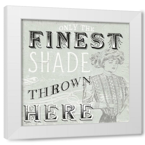 Victorian Snark II White Modern Wood Framed Art Print by Vess, June Erica