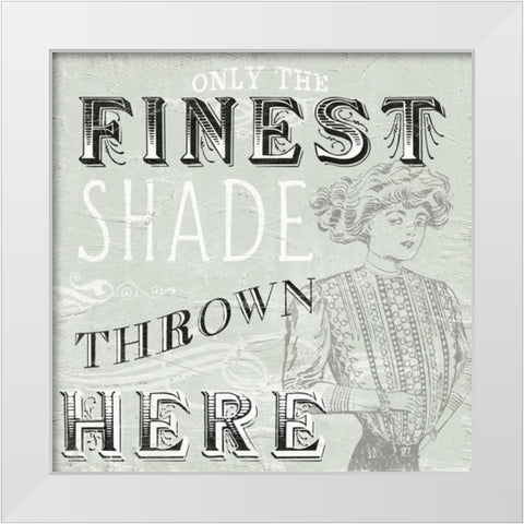 Victorian Snark II White Modern Wood Framed Art Print by Vess, June Erica