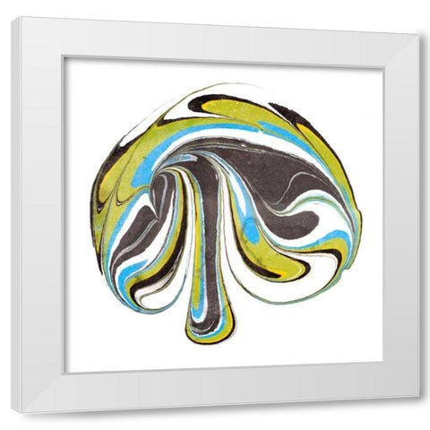 Citrine Momentum III White Modern Wood Framed Art Print by Ludwig, Alicia