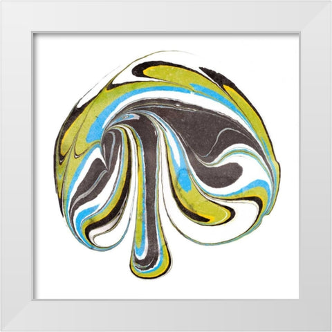 Citrine Momentum III White Modern Wood Framed Art Print by Ludwig, Alicia