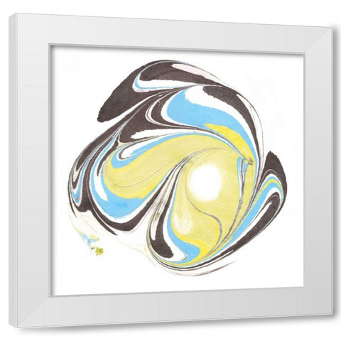 Citrine Momentum IV White Modern Wood Framed Art Print by Ludwig, Alicia