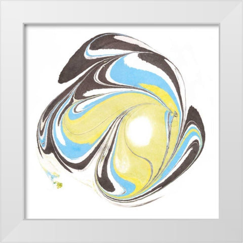 Citrine Momentum IV White Modern Wood Framed Art Print by Ludwig, Alicia