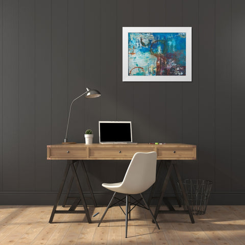 Oxidation White Modern Wood Framed Art Print by Fuchs, Jodi