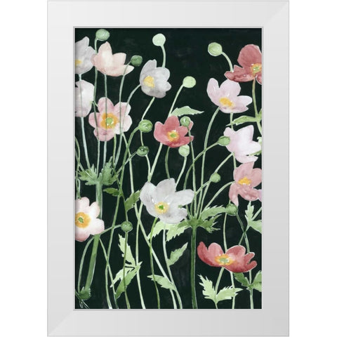 Anemone Dance I White Modern Wood Framed Art Print by Popp, Grace