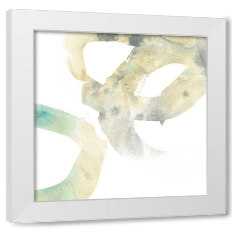 Spiral Inference II White Modern Wood Framed Art Print by Vess, June Erica