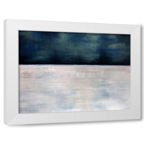 Arctic Night White Modern Wood Framed Art Print by Edmunds, Sydney