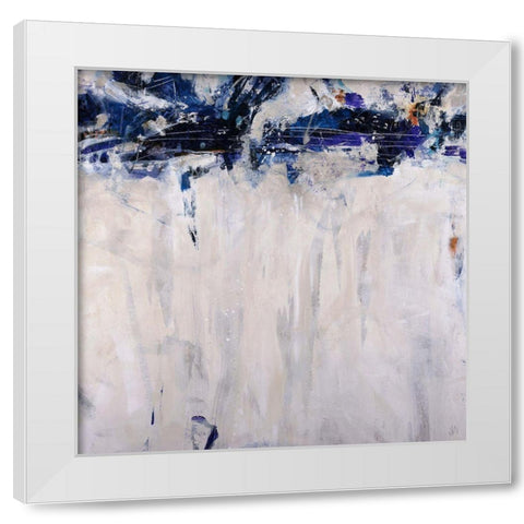 Beethoven in Blue White Modern Wood Framed Art Print by Maas, Jodi