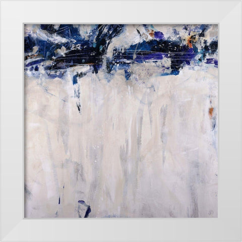 Beethoven in Blue White Modern Wood Framed Art Print by Maas, Jodi
