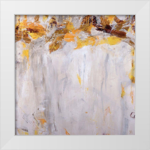 Beethoven in Yellow White Modern Wood Framed Art Print by Maas, Jodi