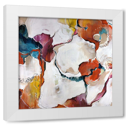 Carnival White Modern Wood Framed Art Print by Edmunds, Sydney