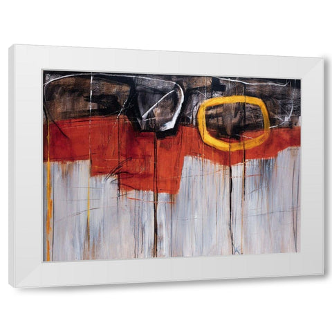Golden Rule White Modern Wood Framed Art Print by Edmunds, Sydney