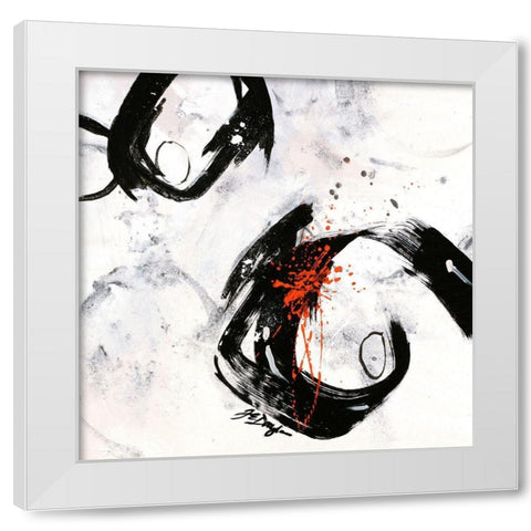 Mantra I White Modern Wood Framed Art Print by Douglass, Farrell