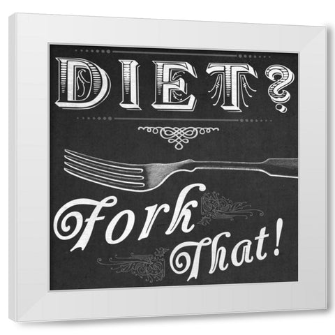 Kitchen Sass VI White Modern Wood Framed Art Print by Vess, June Erica