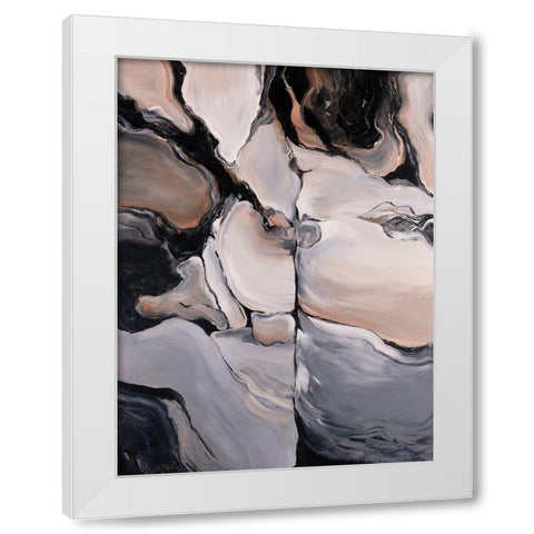 Sediment White Modern Wood Framed Art Print by Edmunds, Sydney