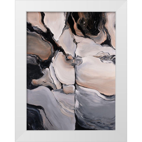 Sediment White Modern Wood Framed Art Print by Edmunds, Sydney