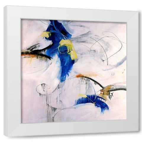 Simpatico White Modern Wood Framed Art Print by Douglass, Farrell