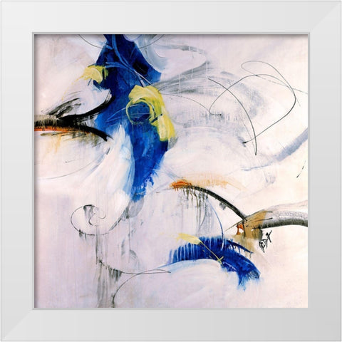 Simpatico White Modern Wood Framed Art Print by Douglass, Farrell
