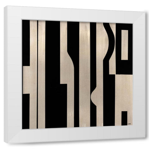 Stratus II White Modern Wood Framed Art Print by Wire, Tony