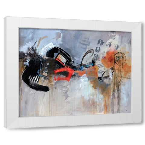 U.O.G White Modern Wood Framed Art Print by Edmunds, Sydney