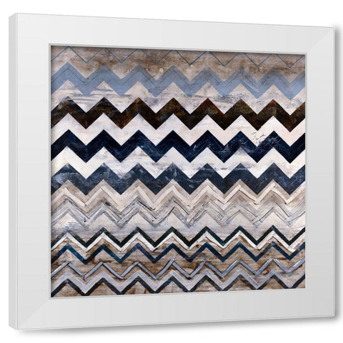 Zig Zag IV White Modern Wood Framed Art Print by Henry, Alexys