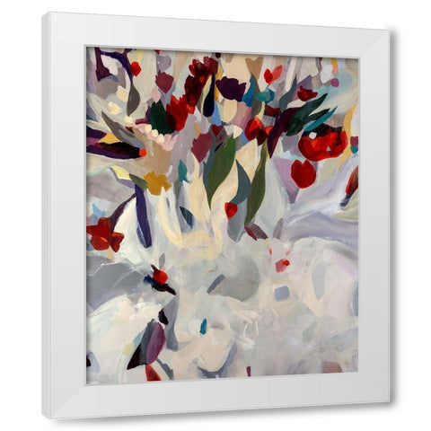 Coronation White Modern Wood Framed Art Print by Maas, Jodi