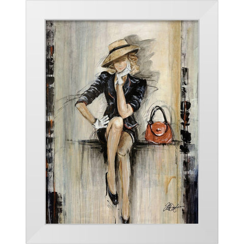 Vogue White Modern Wood Framed Art Print by Douglass, Farrell