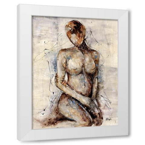 Mystique II White Modern Wood Framed Art Print by Douglass, Farrell