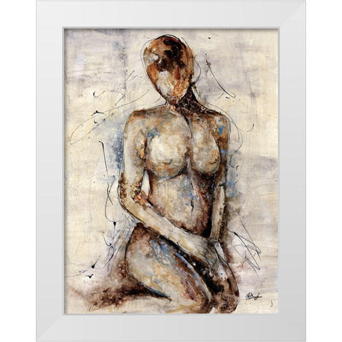 Mystique II White Modern Wood Framed Art Print by Douglass, Farrell