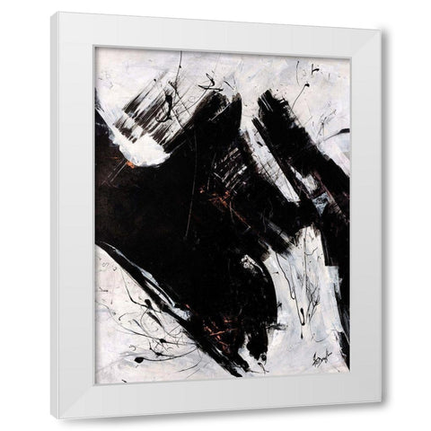 Staccato I White Modern Wood Framed Art Print by Douglass, Farrell