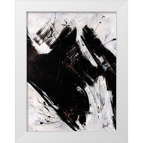 Staccato I White Modern Wood Framed Art Print by Douglass, Farrell