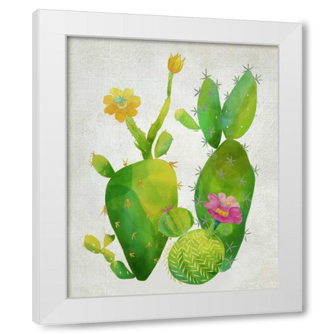 Cacti Collection II White Modern Wood Framed Art Print by Zarris, Chariklia