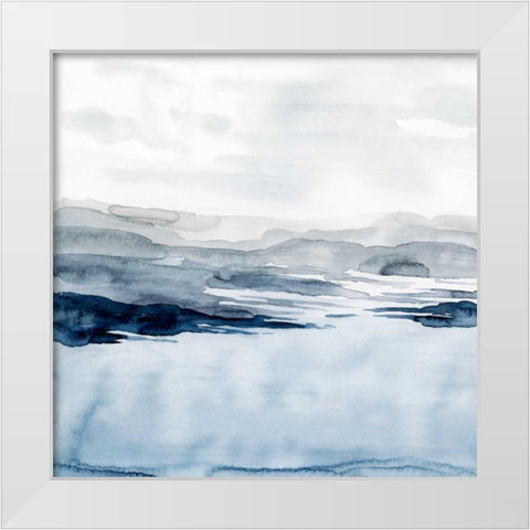 Faded Horizon I White Modern Wood Framed Art Print by Popp, Grace
