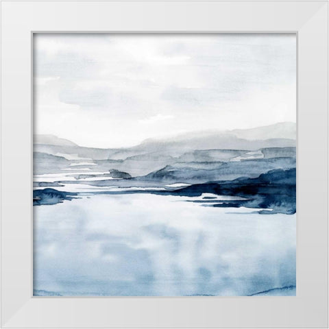 Faded Horizon II White Modern Wood Framed Art Print by Popp, Grace